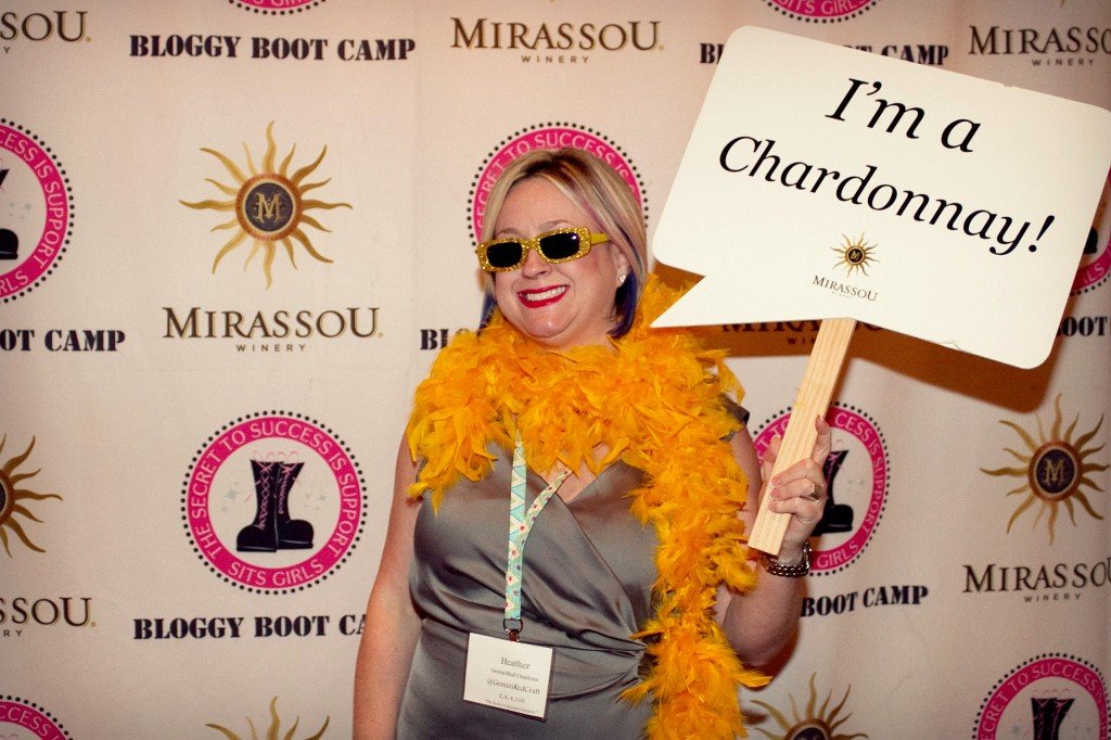 Bloggy Boot Camp wine party
