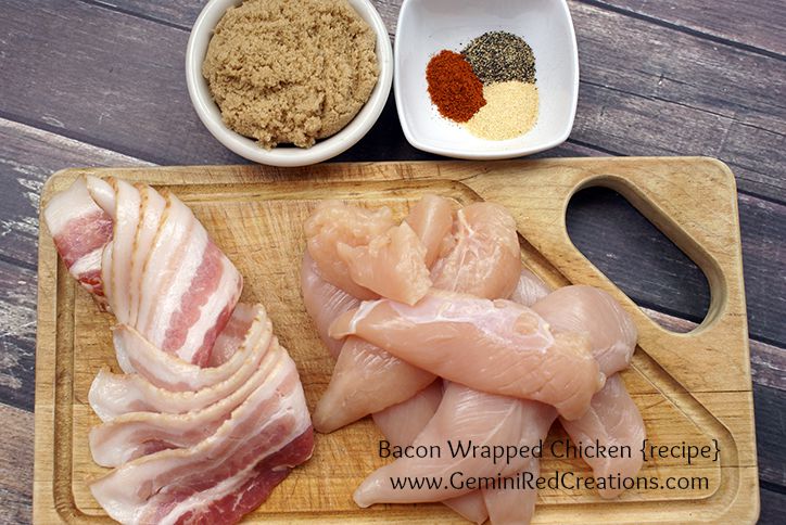 Bacon Wrapped Chicken ingredients v2