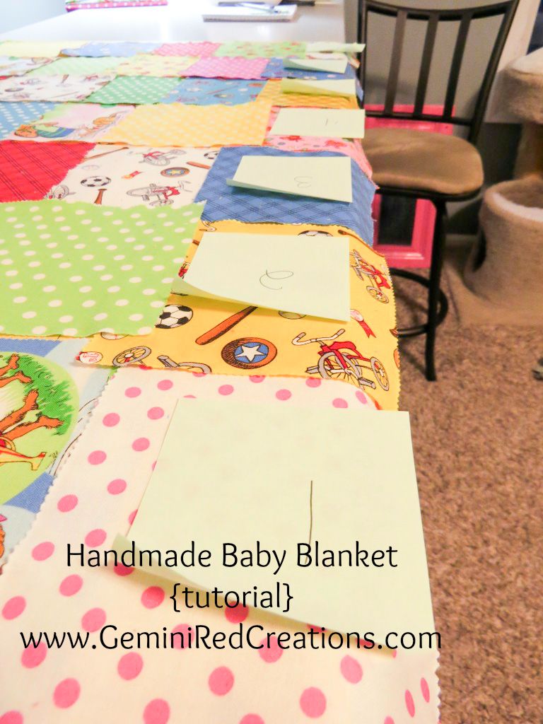 Handmade Baby Blanket tutorial (5)