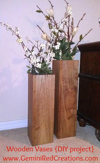 DIY: CREATE A PRETTY WOODEN VASE 