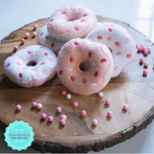 Felt Embroidered Plush Donuts