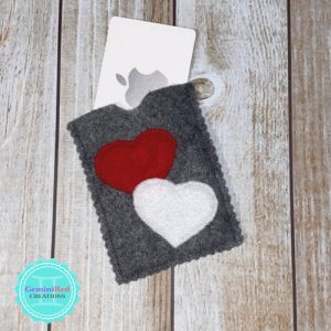 Two Hearts Gift Card Holder