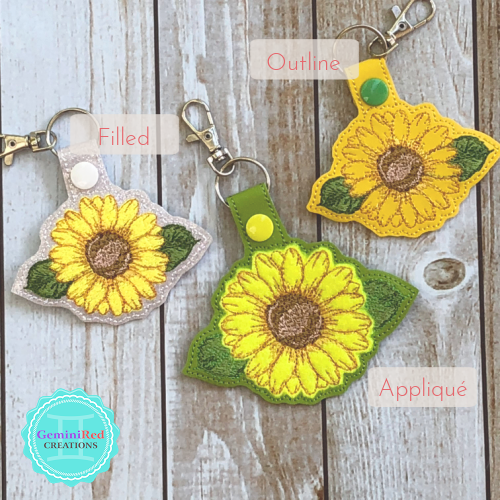 Sunflower Key Fobs Notebook Covers