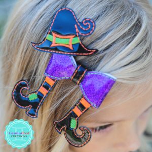 Witch Bow Hair Clip