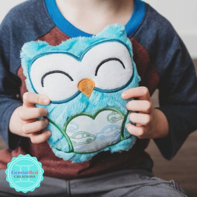Owl Heart Softie - Boy