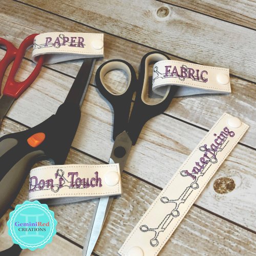 Embroidered Scissor Tags {Long}