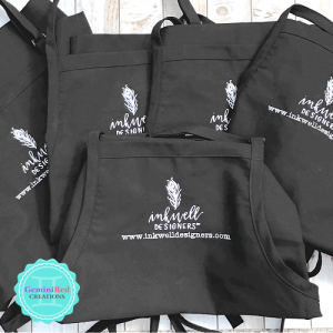 Custom Logo Embroidered Aprons for Inkwell Designers