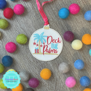 Deck the Palms Ornament {Ready to Ship}
