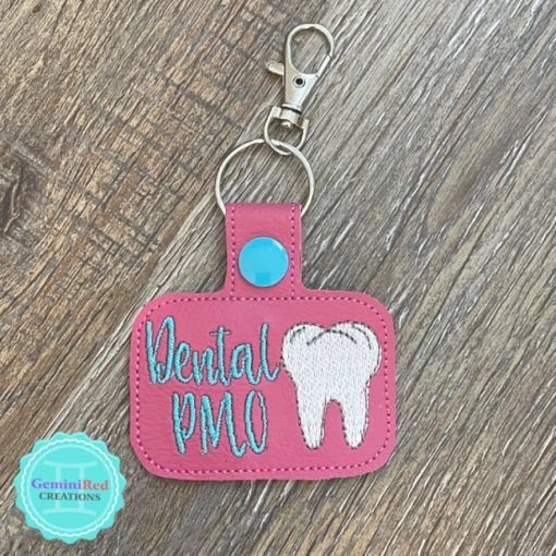 Dental PMO Embroidered Key Fob