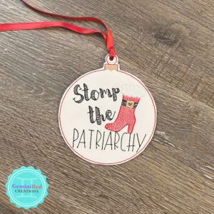 Stomp The Patriarchy Ornament