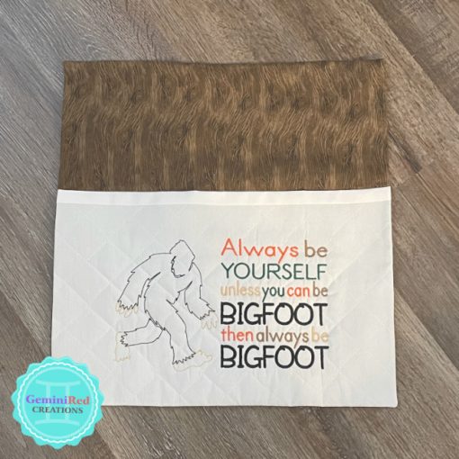 Bigfoot Book Pillow Cover