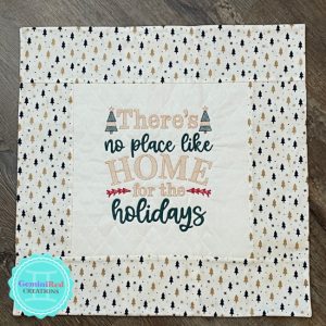 Home for the Holidays Pillow Cover {Ready to Ship}