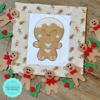 Gingerbread Man Pillow Cover {Ready to Ship}