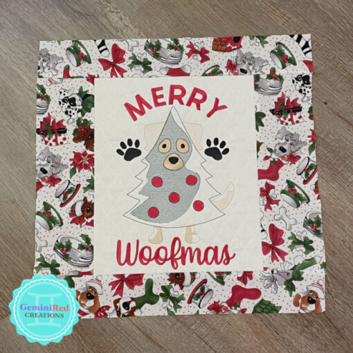Merry Woofmas Pillow Cover