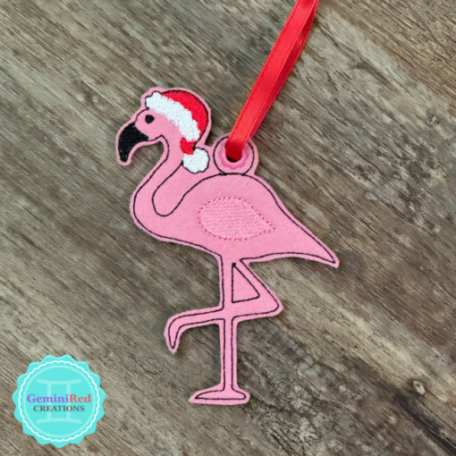 Festive Flamingo Ornament {Ready to Ship}