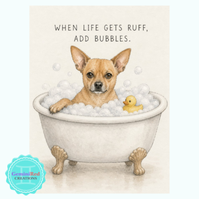 When Life Gets Ruff, Add Bubbles eCard