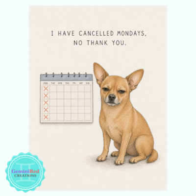 I Have Cancelled Mondays, No Thank You. eCard