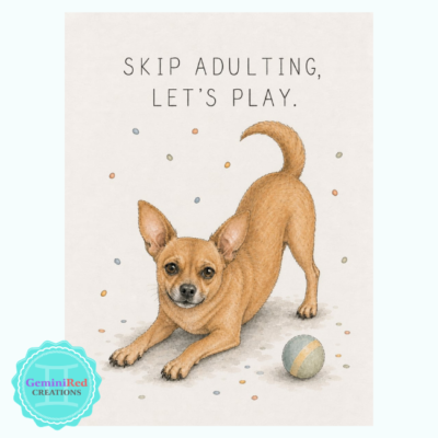 Skip Adulting, Let's Play eCard